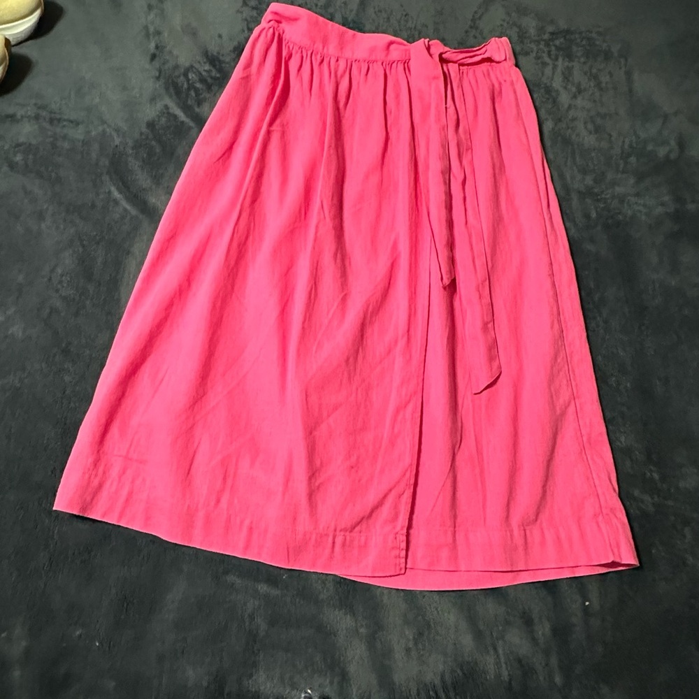 a new day Bright Pink Midi Skirt